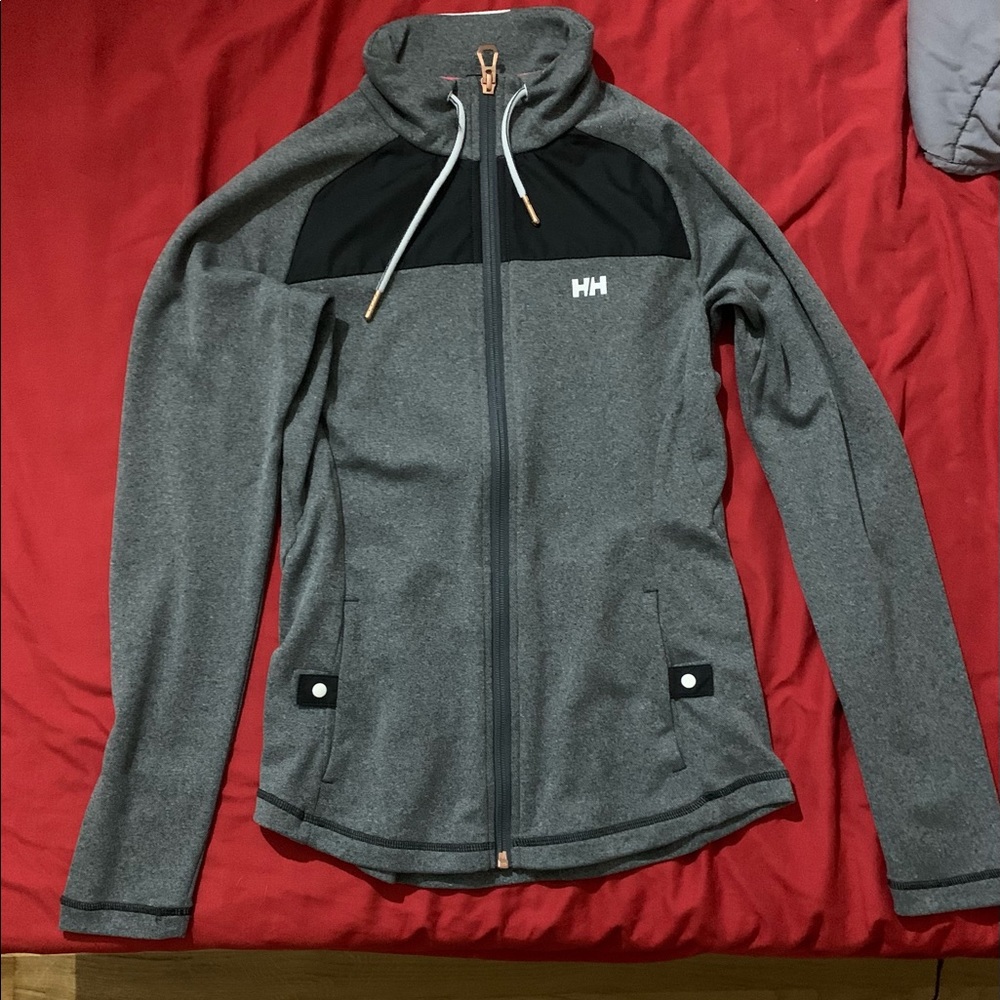 Helly Hansen. Grey zip up. Size XS